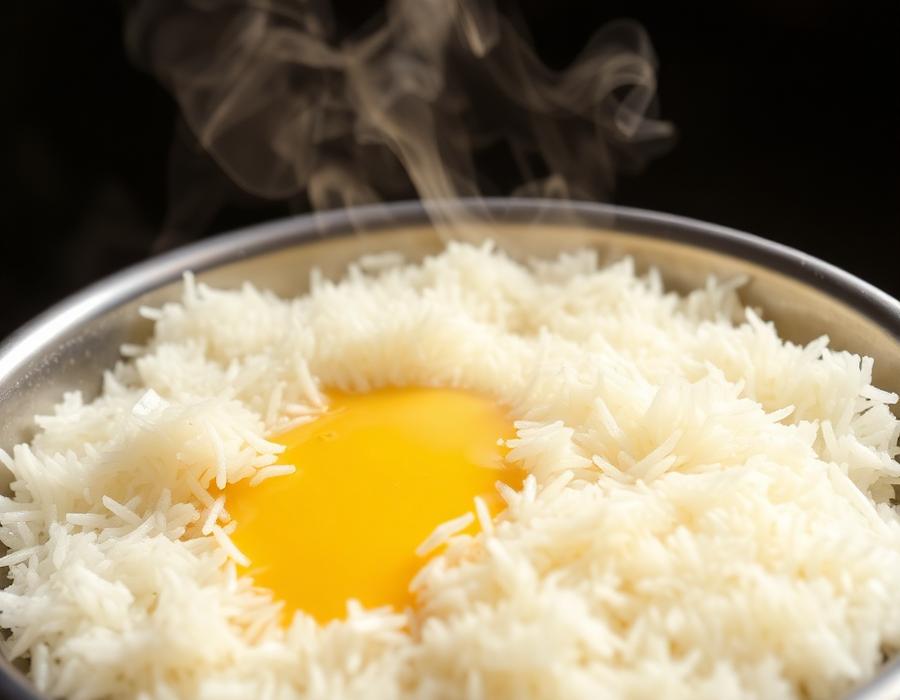 Steamed rice with ghee